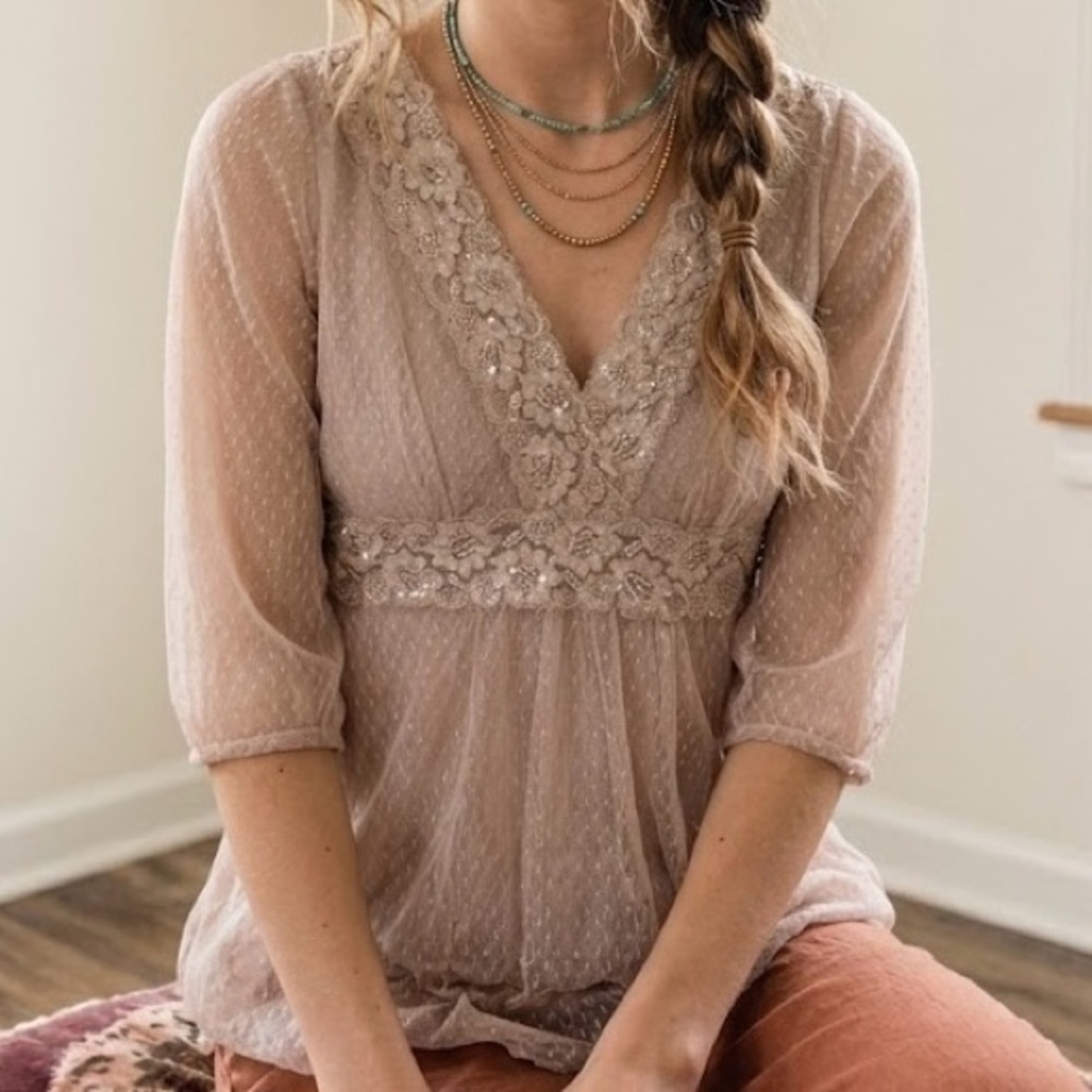 Vintage Y2K express lace blouse